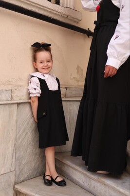 Heidi Çocuk Elbise-Siyah - Thumbnail