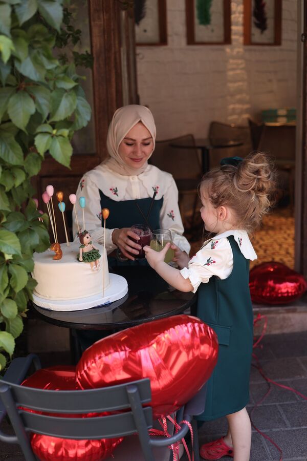 Heidi Çocuk Elbise-Zümrüt Yeşili