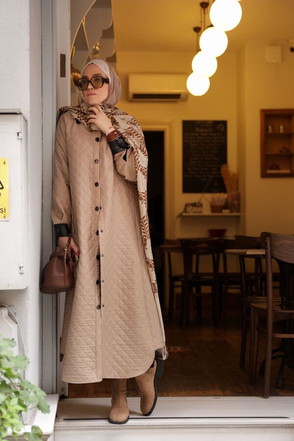 Kadın Kapitone Kap-Bej