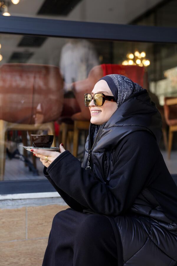 Kadın Kayra Kısa Kap-Siyah