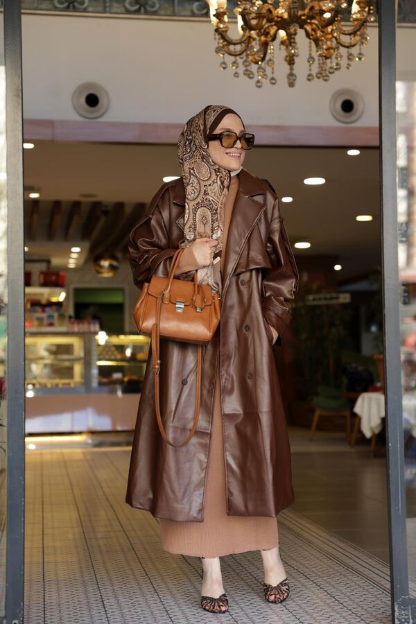 Kadın Hera Kap-Kahverengi