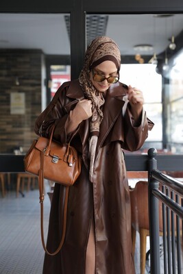 Kadın Hera Kap-Kahverengi - Thumbnail