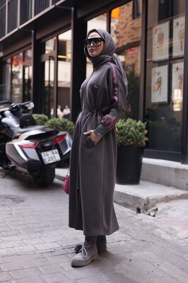Esra Keküllüoğlu - Kadın Vintage Kap-Gri