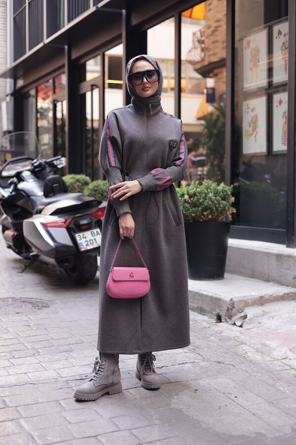 Kadın Vintage Kap-Gri