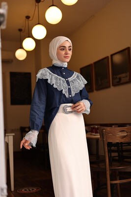 Esra Keküllüoğlu - Kadın Kalem Etek-Beyaz