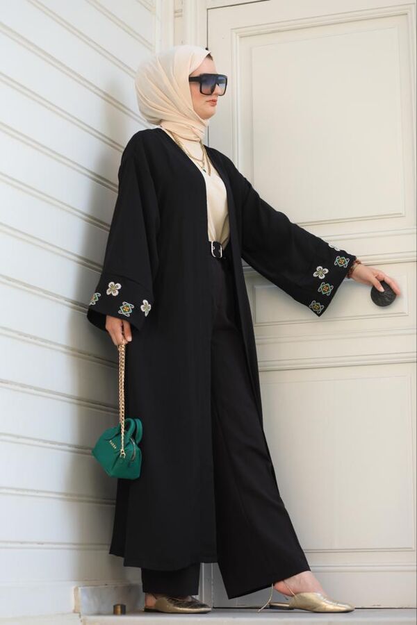 Kemerli Pantolon-Siyah