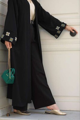 Kemerli Pantolon-Siyah - Thumbnail