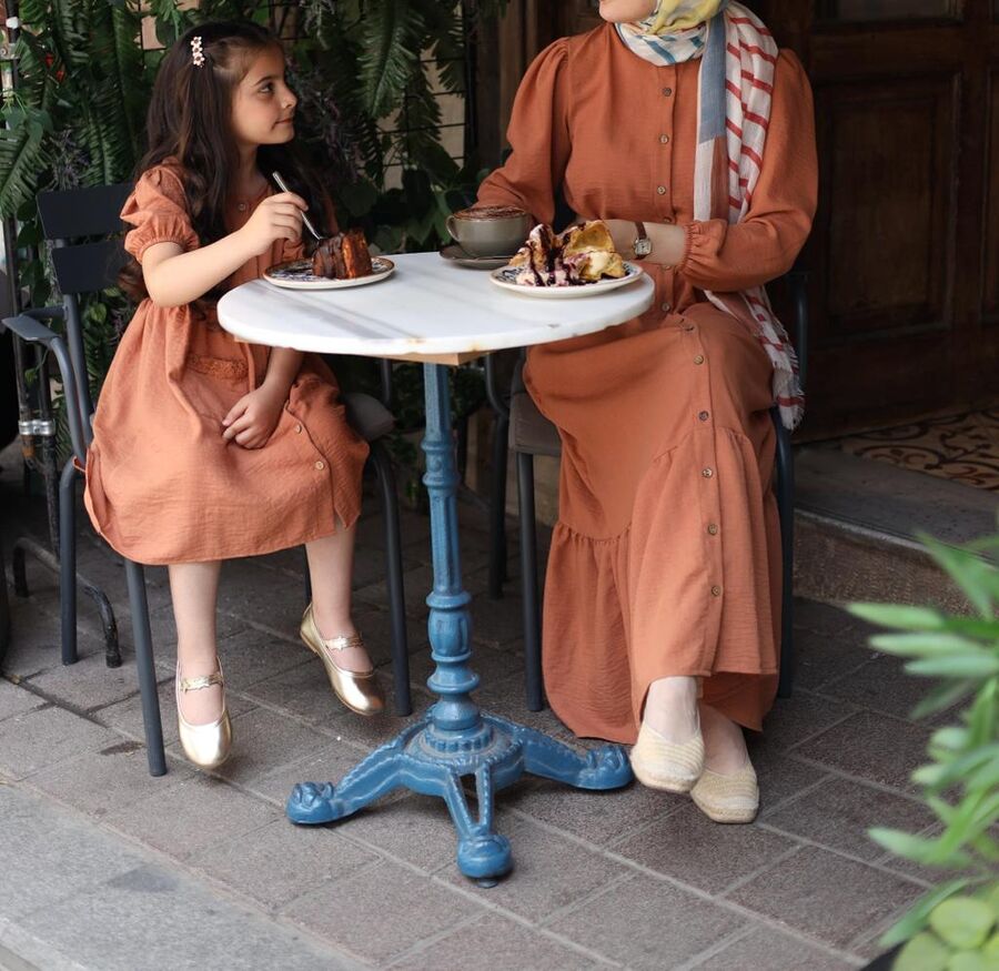 Pendik Koton Çocuk Elbise-Kiremit