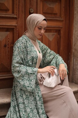 Esra Keküllüoğlu - Seher Kimono-Yeşil